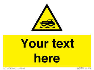 Custom Warning motorised watercraft